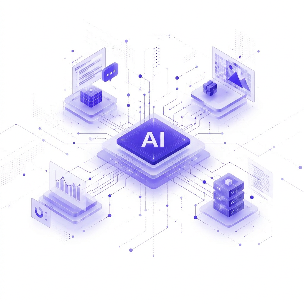 Enterprise AI neural circuitry visualization